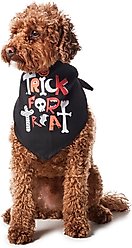 Hotel Doggy Halloween "Trick for Treat" Dog Bandana, Black, X-Small/Small