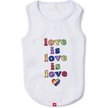 Show in main carousel: Hotel Doggy "Love Is Love Is Love" Pride Tank Top Dog Jersey, White, X-Small slide 5 of 8