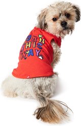 Hotel Doggy "Born This Way" Pride Tank Top Dog Jersey, Fiery Red, X-Small
