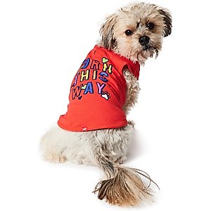 Hotel Doggy "Born This Way" Pride Tank Top Dog Jersey, Fiery Red, X-Small