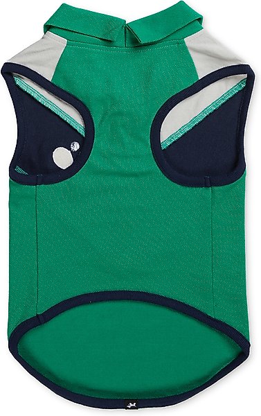Show full view: Hotel Doggy Tennis Color Block Pique Tank Top Dog Shirt, Golf Green, X-Small slide 8 of 8