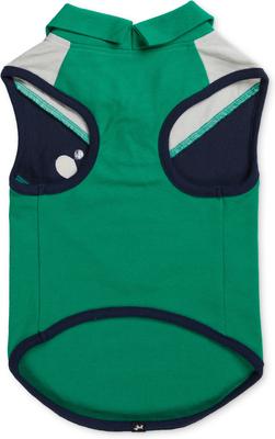 Show full view: Hotel Doggy Tennis Color Block Pique Tank Top Dog Shirt, Golf Green, X-Small slide 8 of 8