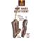 Show in main carousel: Advance Pet Product Tuff Toy Leather & Wool Bone Tough Dog Chew Toy, Brown slide 4 of 5