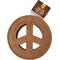 Show in main carousel: Advance Pet Product Tuff Toy Leather & Wool Peace Sign Tough Dog Chew Toy, Brown slide 1 of 4