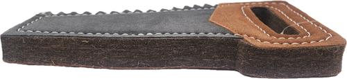 Show full view: Advance Pet Product Tuff Toy Leather & Wool Hand Saw Tough Dog Chew Toy, Brown/Grey slide 2 of 3