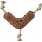 Show in main carousel: Advance Pet Product Tuff Toy Leather & Wool Boomerang Tough Dog Chew Toy, Brown slide 1 of 3