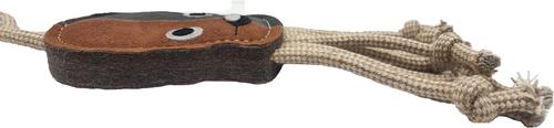 Show full view: Advance Pet Product Tuff Toy Leather & Wool Octopus Tough Dog Chew Toy, Brown/Grey slide 2 of 3