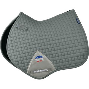 WeatherBeeta Prime Air-Tec Jump Shaped Horse Saddle Pad, Gray