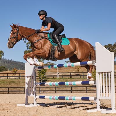 Show full view: WeatherBeeta Prime Air-Tec Jump Shaped Horse Saddle Pad, Dark Turquoise slide 7 of 7