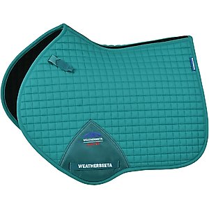 WeatherBeeta Prime Air-Tec Jump Shaped Horse Saddle Pad, Dark Turquoise