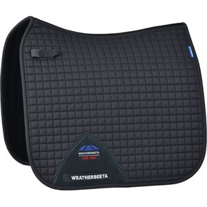 WeatherBeeta Prime Air-Tec Dressage Horse Saddle Pad, Charcoal
