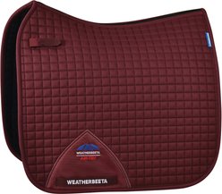 WeatherBeeta Prime Air-Tec Dressage Horse Saddle Pad, Burgundy