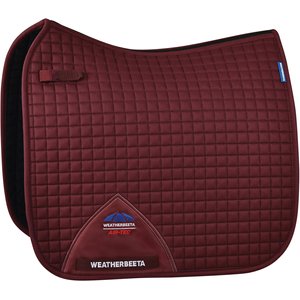 WeatherBeeta Prime Air-Tec Dressage Horse Saddle Pad, Burgundy