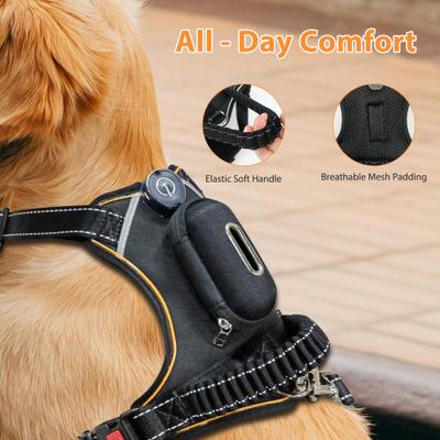 Show full view: MEGAPAWS USB Rechargeable LED Light-Up Dog Harness, Large, Yellow slide 2 of 9