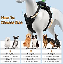 MEGAPAWS USB Rechargeable LED Light-Up Dog Harness, Large, Green slide 2 of 8