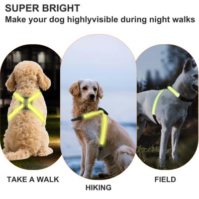 Show full view: MEGAPAWS No-Pull Dog Harness with 8 Gear Color Changing LED Lights, Small slide 8 of 12