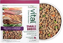 Freshpet Healthy & Natural Small Breed Non-GMO Beef, Turkey & Lamb Fresh Dog Food, 1-lb bag, case of 6