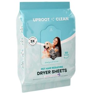 Uproot Clean Pet Hair Reducing Dryer Sheets, 50 Sheets