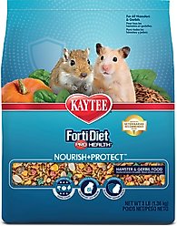 Kaytee Forti-Diet Pro Health Nourish+Protect Hamster & Gerbil Food, 3-lb bag