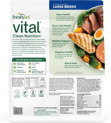 Show full view: Freshpet Vital Healthy & Natural Large Breed Fresh Dog Food, 5-lb bag slide 4 of 10
