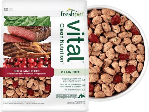Show full view: Variety Pack - Freshpet Vital Beef & Lamb, 5.5-lb bag, 2 count + Fresh Cuts Chicken Recipe Fresh Dog Food, 4.5-lb bag, 2 count slide 2 of 9