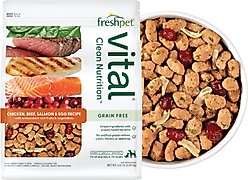 Freshpet Vital Chicken, Beef, Salmon & Egg Recipe Grain-Free Fresh Dog Food, 5.5-lb bag