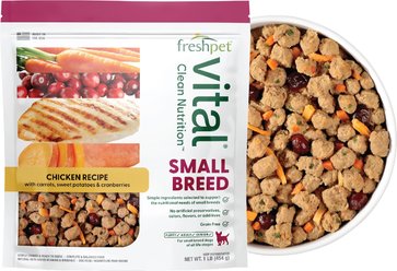 Freshpet Vital Chicken Recipe Grain-Free Small Breed Fresh Dog Food, 1-lb bag, case of 6