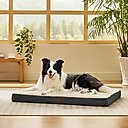 Bedsure Orthopedic Waterproof Dog & Cat Bed with Sherpa & Oxford Fabric Removable Cover, Grey, Large