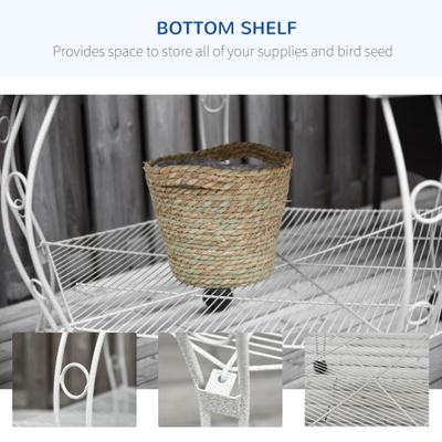 Show full view: PawHut 77-in Aviary Bird Cage, White slide 5 of 9