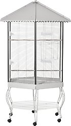 PawHut 77-in Aviary Bird Cage, White