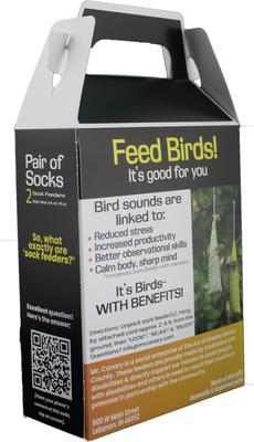 Show full view: Mr. Canary Co. Pair of Socks Finch Sock Feeders, Yellow, 12-oz, 2 count slide 5 of 10