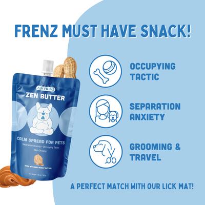 Show full view: Zen Frenz Zen Butter Peanut Butter Spread Calming Supplement with Resealable Pouch for Pets, 20-oz slide 5 of 9