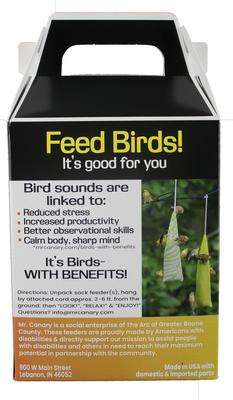 Show full view: Mr. Canary Co. Pair of Socks Finch Sock Feeders, Yellow, 12-oz, 2 count slide 6 of 10