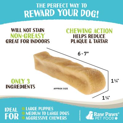 Show full view: Raw Paws Himalayan Yak Dog Chews, X-Large, 3 count slide 4 of 8