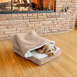 Snoozer Pet Products Rectangle Cozy Cave Covered Dog & Cat Bed with Removable Cover, Marmot Taupe, Large