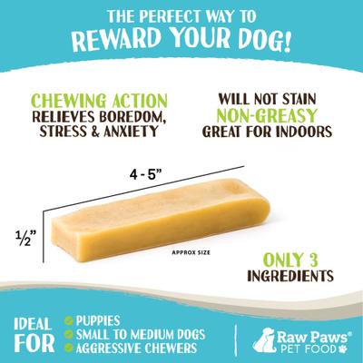 Show full view: Raw Paws Himalayan Yak Dog Chews, Medium, 3 count slide 4 of 9