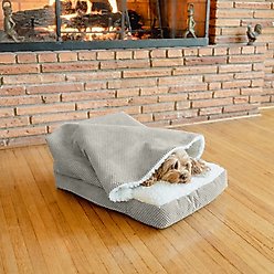 Snoozer Pet Products Rectangle Cozy Cave Covered Dog & Cat Bed with Removable Cover, Marmot Storm, X-Large