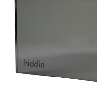 Show full view: Hiddin Tall Smoke Grey Elevated Dog Bowl Feeder, Gold, 6.5-cup slide 5 of 8