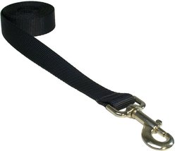 Sassy Dog Wear Nylon Webbing Dog Leash, Black, Small: 3/4-in wide, 4-ft long