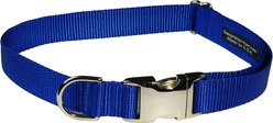 Sassy Dog Wear Aluminum Buckles Dog Collar, Blue, Small: 5/8-in wide, Adjusts 10-14-in