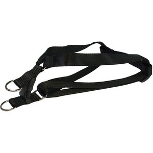 Sassy Dog Wear Nylon Webbing Dog Harness, Black, Medium: 3/4-in wide, Adjusts 18-24-in