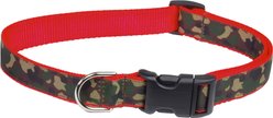 Sassy Dog Wear Camouflage Dog Collar, Orange, Large: 1-in wide, Adjusts 18-28-in