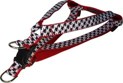 Sassy Dog Wear Houndstooth Dog Harness, Black/White, X-Small: 1/2-in wide, Adjusts 8-16-in
