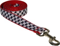 Sassy Dog Wear Houndstooth Dog Leash, Black/White, X-Small: 1/2-in wide, 4-ft long