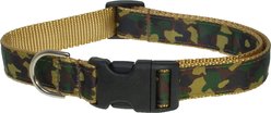 Sassy Dog Wear Camouflage Dog Collar, Green, Small: 5/8-in wide, Adjusts 10-14-in