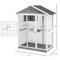 Show in main carousel: PawHut Indoor & Outdoor Wooden Bird Cage with Slide-Out Tray, Gray, 50 x 28.75 x 64.5-in slide 3 of 9