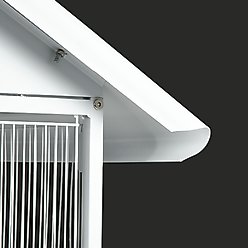 PawHut Covered Canopy Portable Bird Cage with Storage, White, 28.25 x 28.25 x 67-in slide 2 of 9