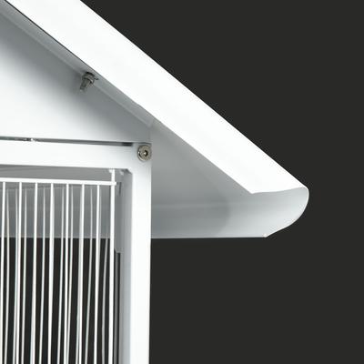 Show full view: PawHut Covered Canopy Portable Bird Cage with Storage, White, 28.25 x 28.25 x 67-in slide 9 of 9