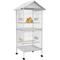Show in main carousel: PawHut Covered Canopy Portable Bird Cage with Storage, White, 28.25 x 28.25 x 67-in slide 1 of 9
