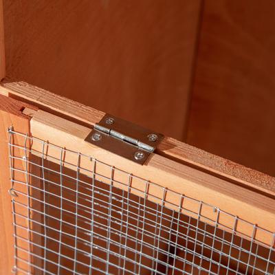 Show full view: PawHut Wooden Outdoor Bird Cage with Removable Bottom Tray, 31.75 x 22.5 x 60.25-in slide 9 of 9